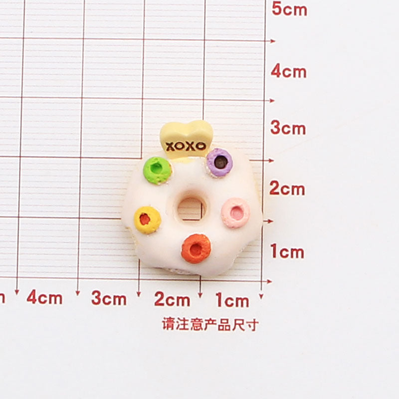 Wholesale Cartoon Donut Resin Cream Glue Phone Case